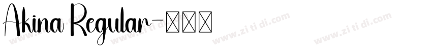 Akina Regular字体转换